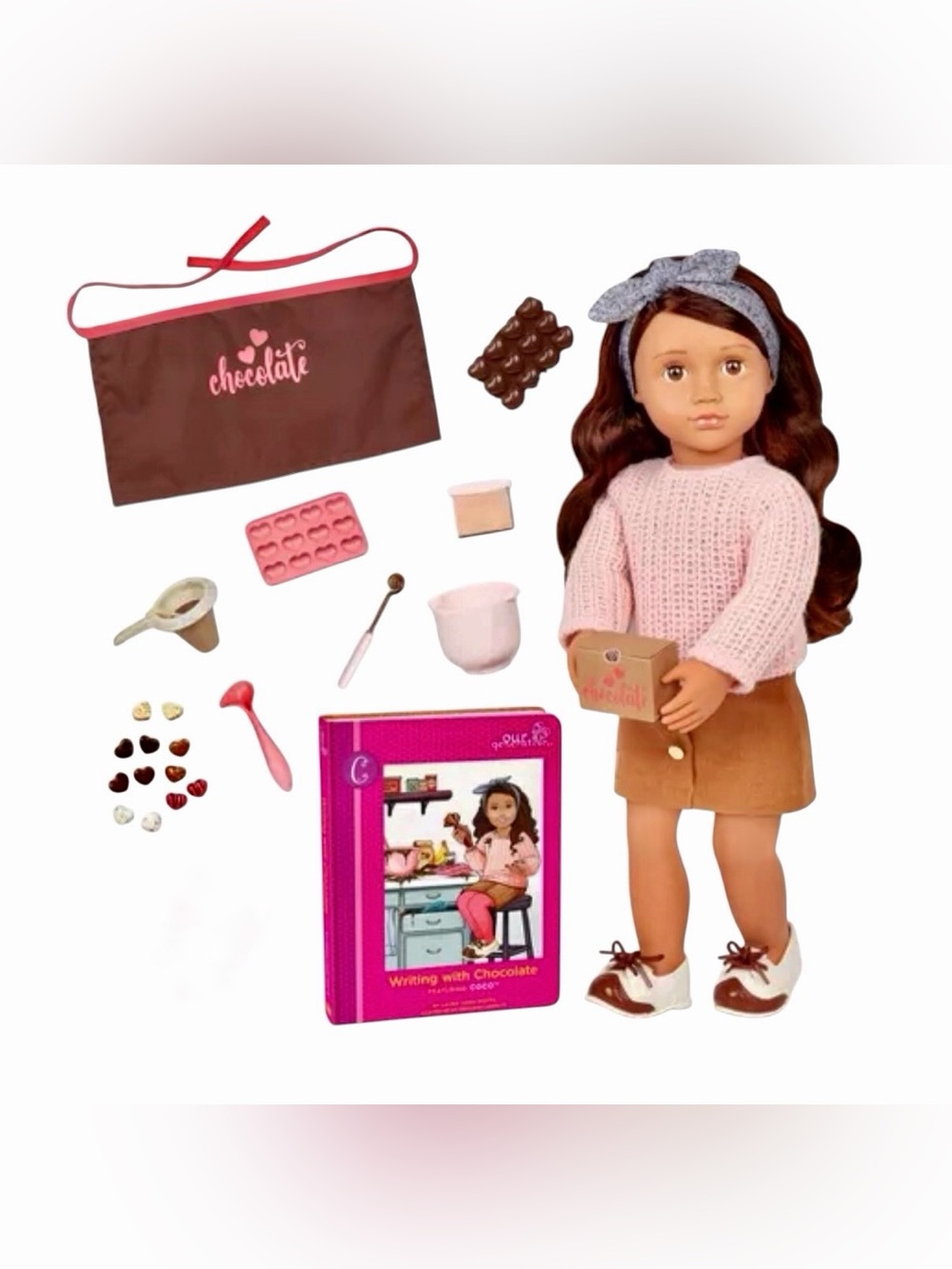 Our Generation Coco Posable 18" Baking Doll & Storybook